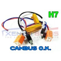 H7 LED Light Xenon HID HeadLight Fog DRL No Error Resistor Wiring Harn..